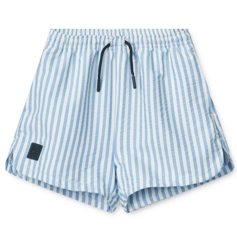 Badeshorts "Aiden Y/D stripe Riverside / Creme de la creme"