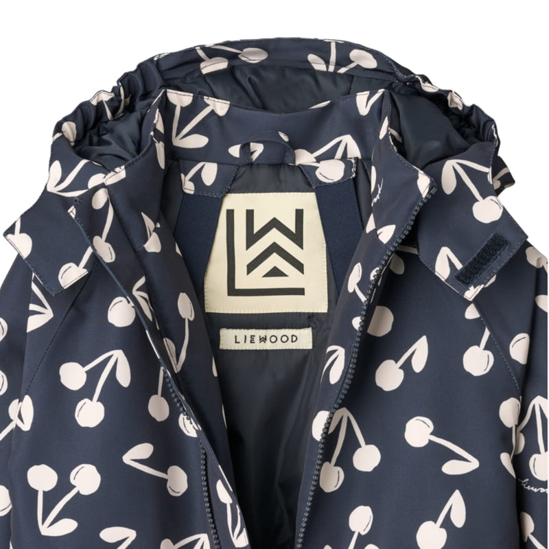 Schneeanzug "Maddy Cherry blossom / Classic navy"