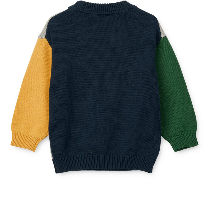 Strickpullover "Orlane Panda / Mist / Classic navy multi mix"