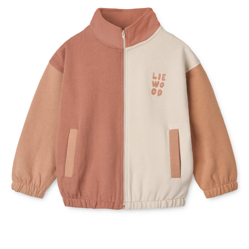 Sweatshirt mit Reißverschluss "Cassius Tuscany rose multi mix"