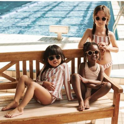 Bikini-Set "Belle Coral blush / creme de la creme stripe"