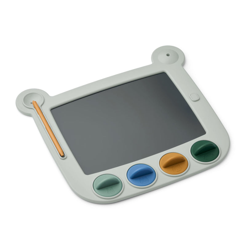 LCD-Zeichenbrett mit Stempeln "Venzora Dove blue multi mix"