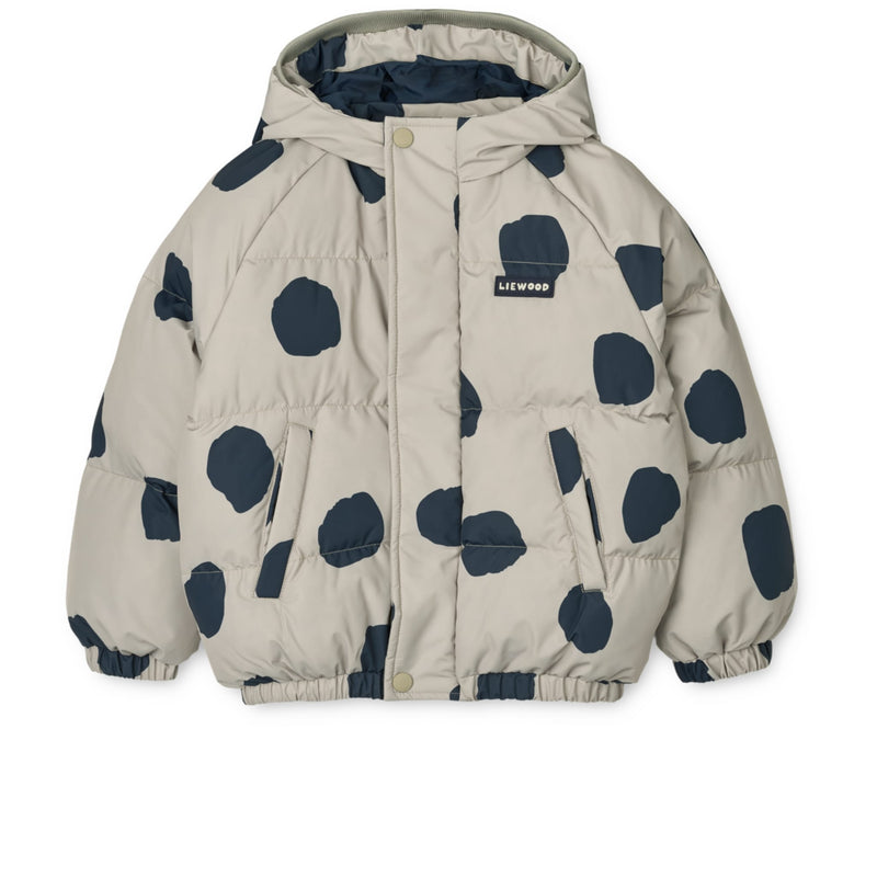 Daunenjacke "Adelina Spot dots / Mist"