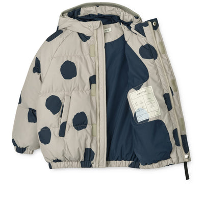Daunenjacke "Adelina Spot dots / Mist"
