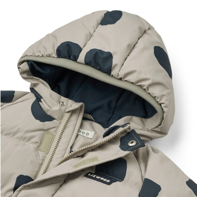 Daunenjacke "Adelina Spot dots / Mist"