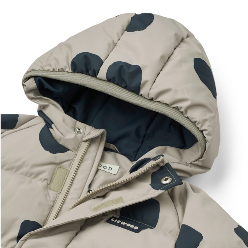 Daunenjacke "Adelina Spot dots / Mist"