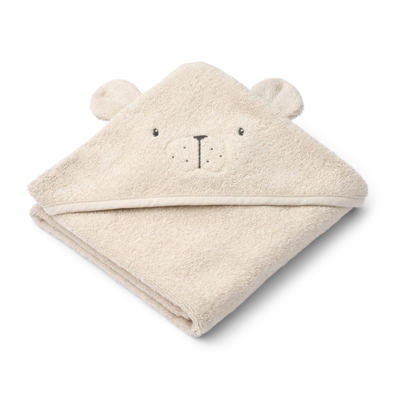 Baby-Kapuzenbadetuch “Albert Polarbear Sandy"