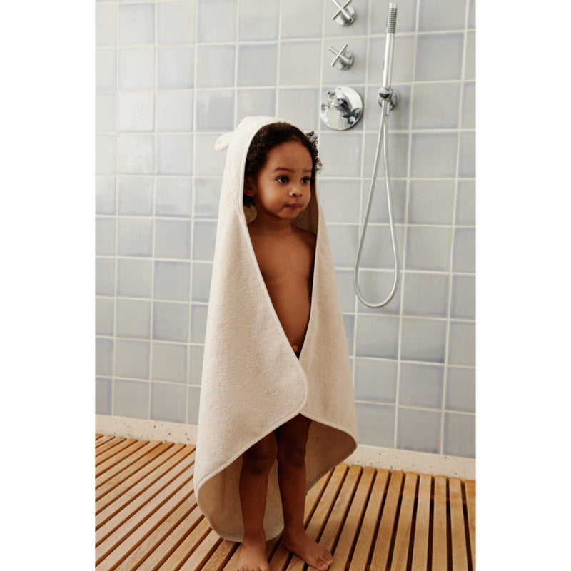 Baby-Kapuzenbadetuch “Albert Polarbear Sandy"