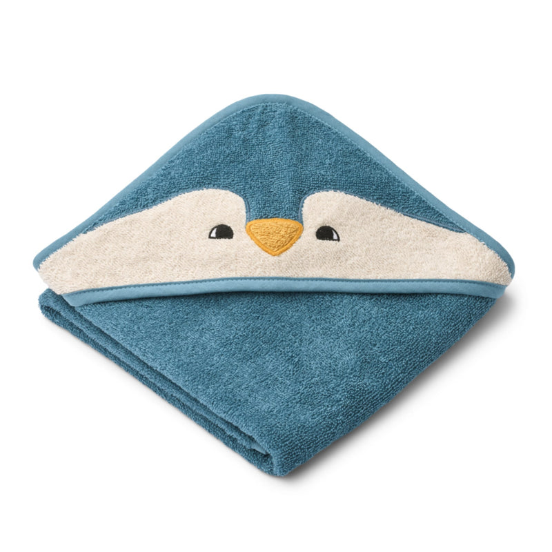 Baby-Kapuzenbadetuch “Albert Penguin Oceanview mix"