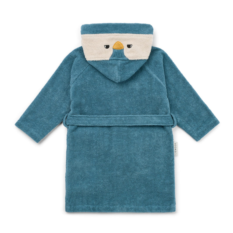 Kinder-Bademantel “Lily Penguin Oceanview mix"