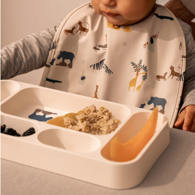 Trennteller für Kinder “Mosu Peach / Sea shell"
