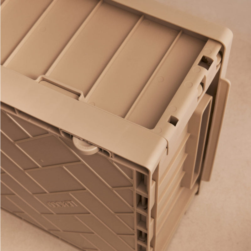 Bettroll-Aufbewahrungsbox mit Deckel "Weston Sandy"