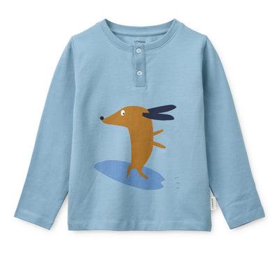 Kinder-Schlafanzug "Wilhelm Dog / fun / beach blue / mix"