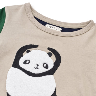 Langarm T-Shirt "Apia Panda / Mist / Classic navy multi mix"