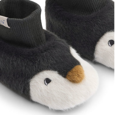 Hausschuhe für Kinder "Pinguin Sandy / Dark grey"