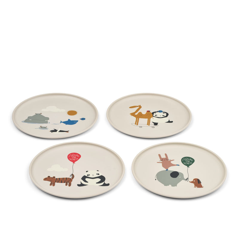 Kinderteller "Remco Around the world / Sandy" 4er-Pack