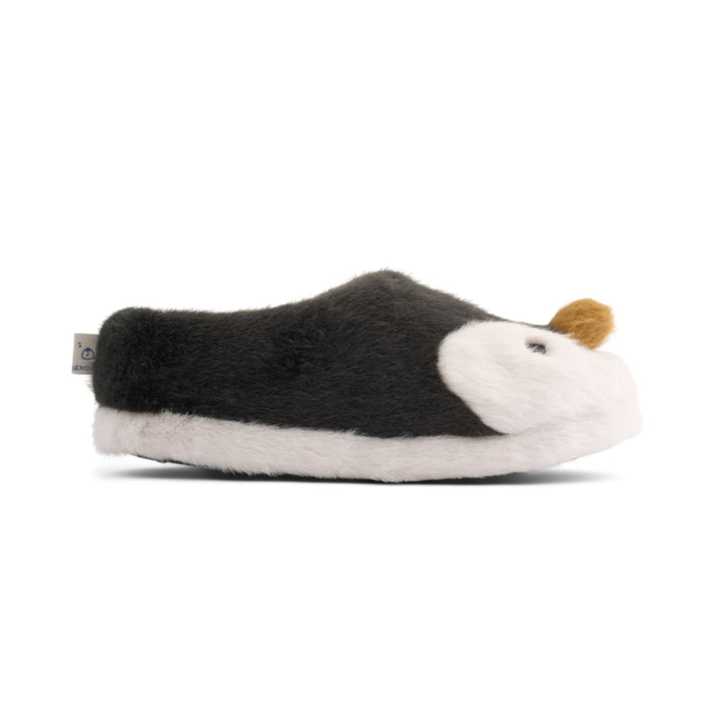 Hausschuhe für Kinder "Aviaja Penguin Sandy / Dark grey"