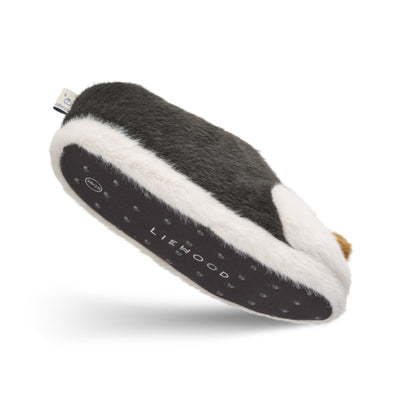 Hausschuhe für Kinder "Aviaja Penguin Sandy / Dark grey"