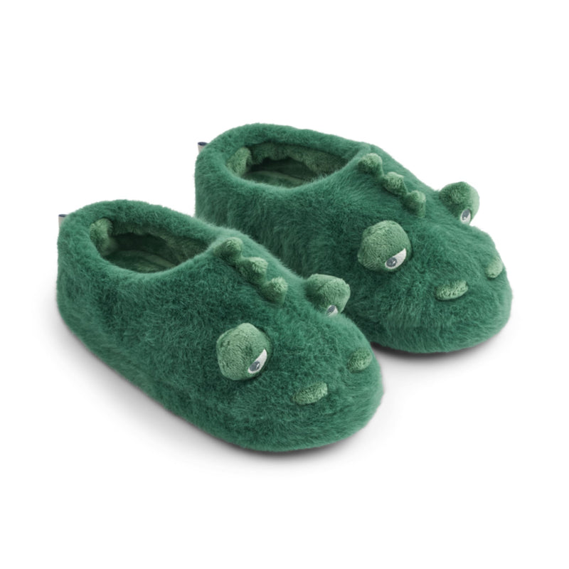 Hausschuhe für Kinder "Aviaja Crocodile Garden green"