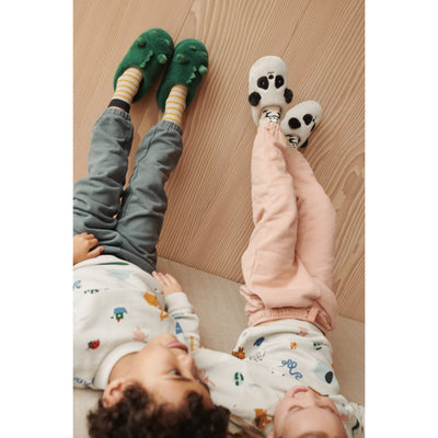 Hausschuhe für Kinder "Aviaja Crocodile Garden green"