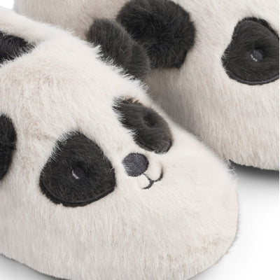 Hausschuhe für Kinder "Aviaja Panda Sandy / Dark grey"