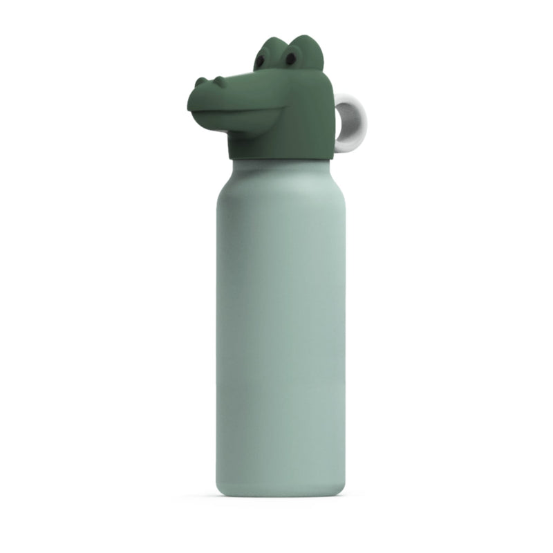 Wasserflasche "Falk Crocodile Lid Peppermint / Garden green"
