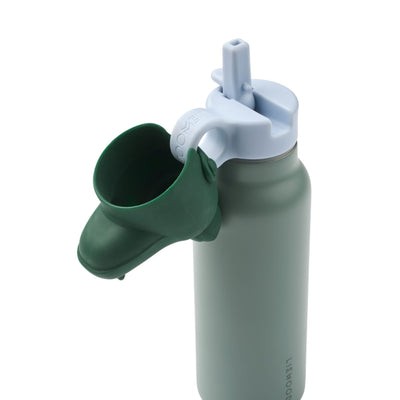 Wasserflasche "Falk Crocodile Lid Peppermint / Garden green"