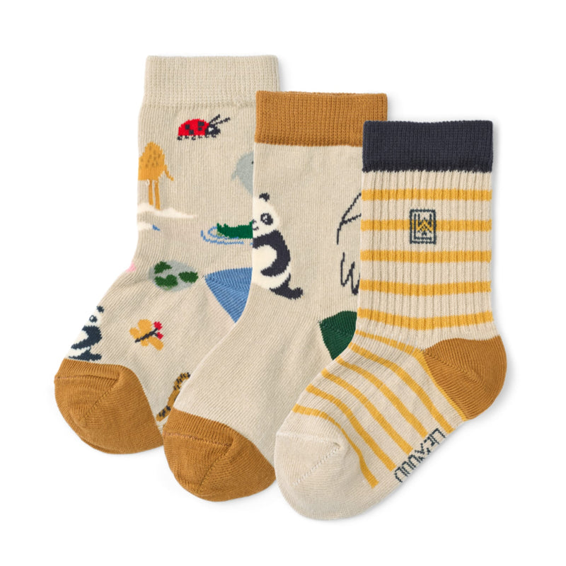 Kinder-Socken “Silas Around the world / Sandy" 3er Pack