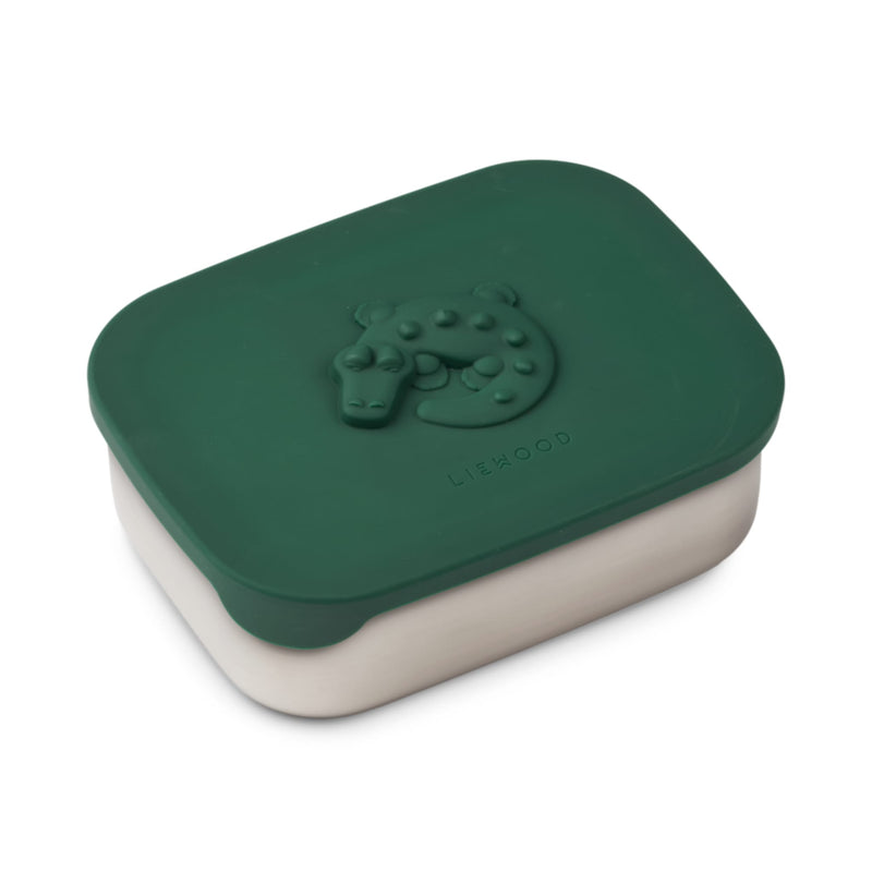 Lunchbox "Arthur Crocodile Garden green"