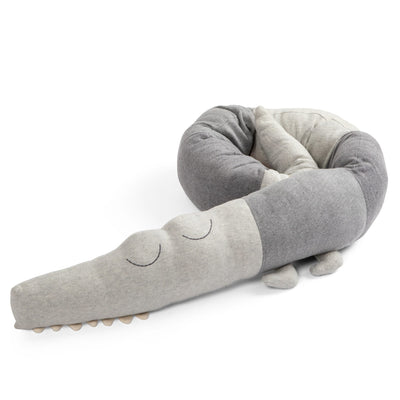 Bettschlange “Sleepy Croc - Elephant Grey”