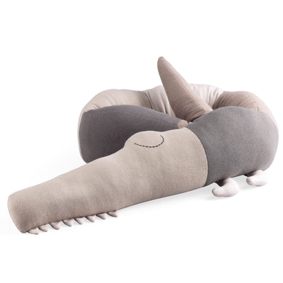 Bettschlange “Sleepy Croc - Seabreeze Beige”