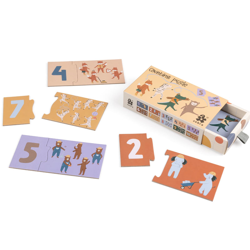 Zahlenpuzzle 1-10 “Toes / Builders”
