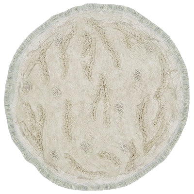Waschbarer Baumwollteppich “Island” Ø 120 cm
