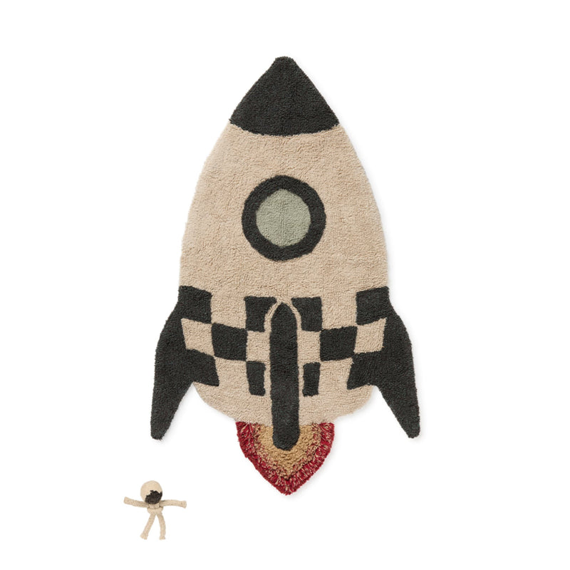Waschbarer Baumwollteppich "Rocket" 85x135 cm