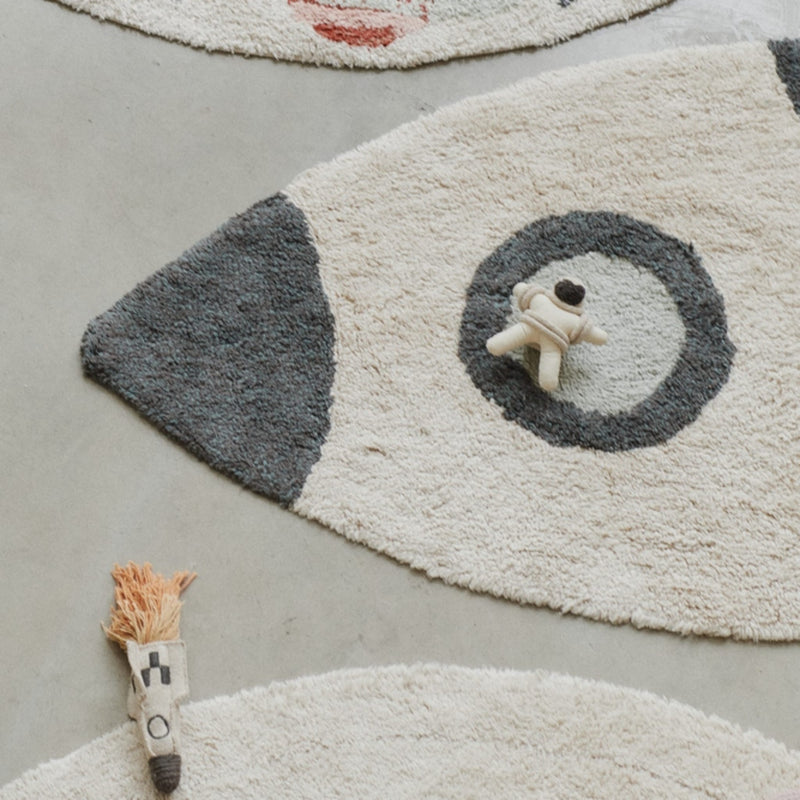 Waschbarer Baumwollteppich "Rocket" 85x135 cm
