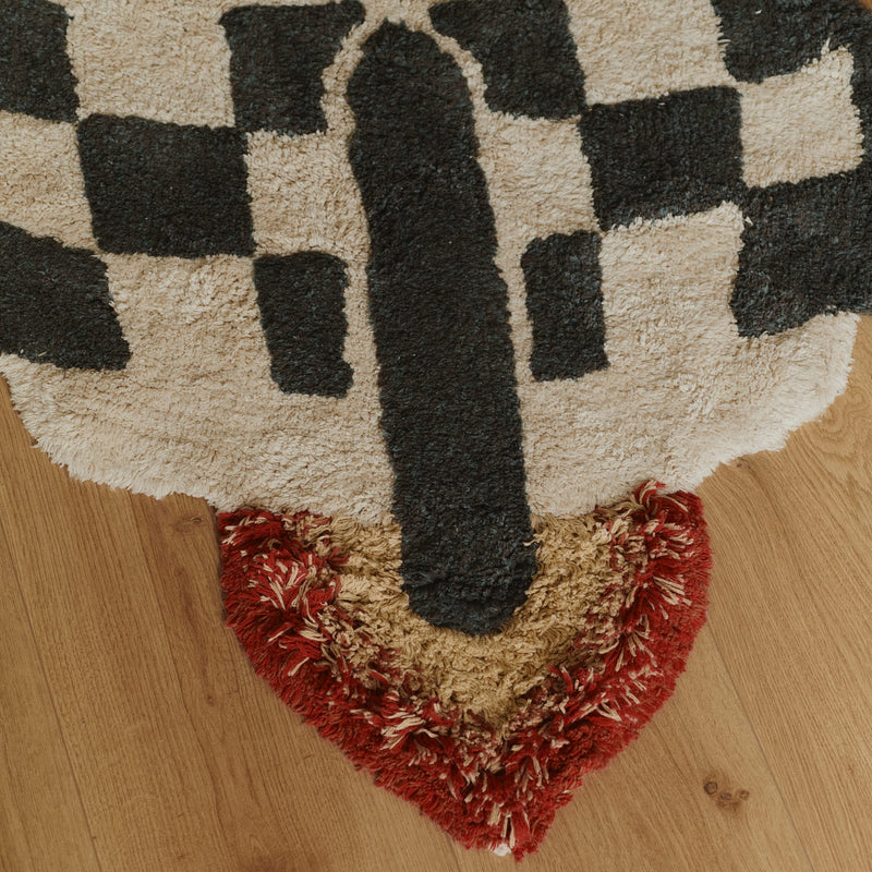 Waschbarer Baumwollteppich "Rocket" 85x135 cm