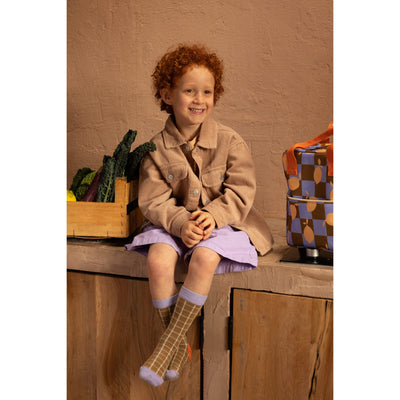 Socken "Farmhouse Check Soil Green"