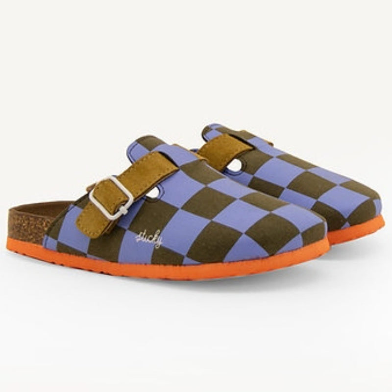 Sticky Lemon Clogs "Farmhouse Edition Soil Green / Blooming Purple"