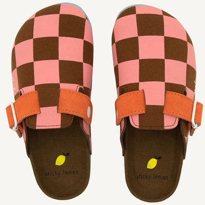 Sticky Lemon Clogs "Farmhouse Edition Flower Pink + Willow Brown"
