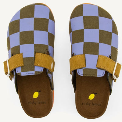 Sticky Lemon Clogs "Farmhouse Edition Soil Green / Blooming Purple"