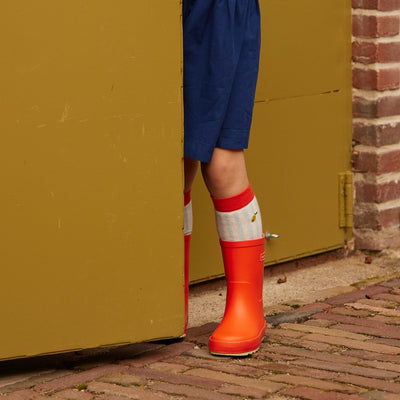 Kniehohe Socken – Stripes | Zissou Blue