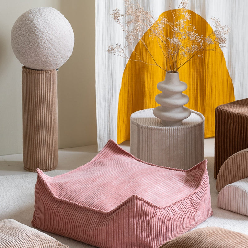 Sitzhocker "Square Pink Mousse"