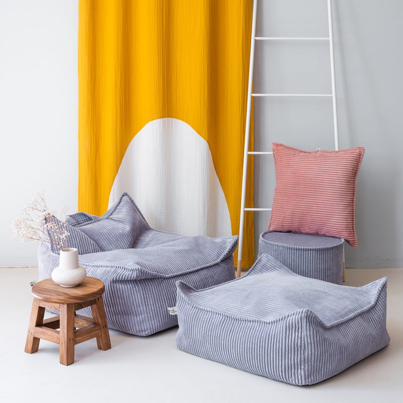 Sitzhocker "Square Blueberry Blue"