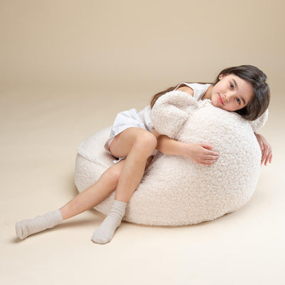 Teddy Sitzsack "Cream White"