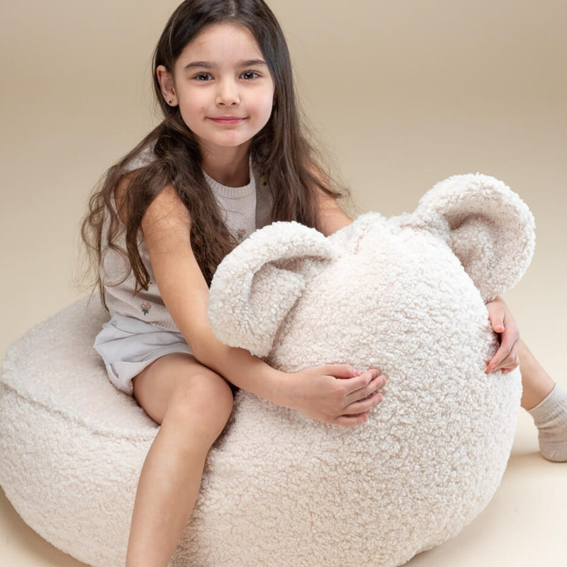 Teddy Sitzsack "Cream White"