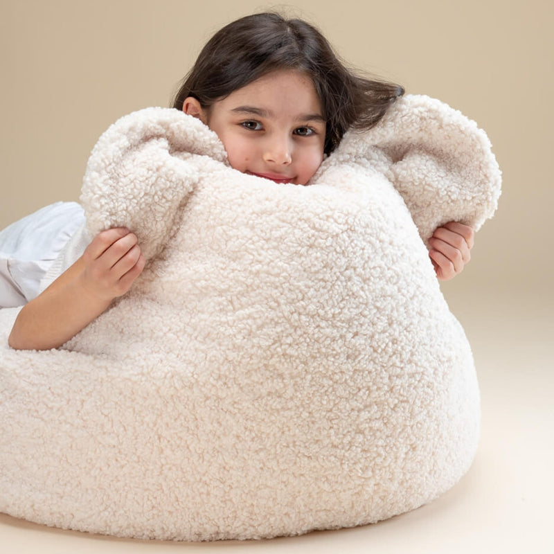 Teddy Sitzsack "Cream White"
