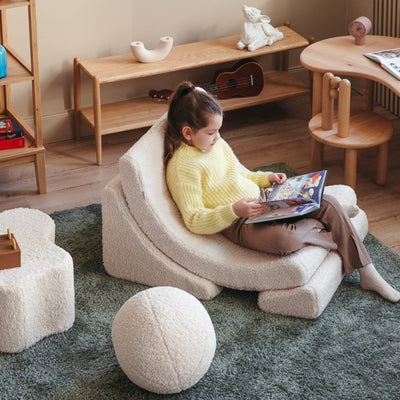 Kindersessel Moon "Cream White"