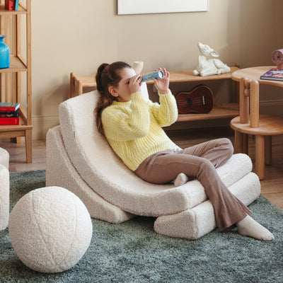 Kindersessel Moon "Cream White"