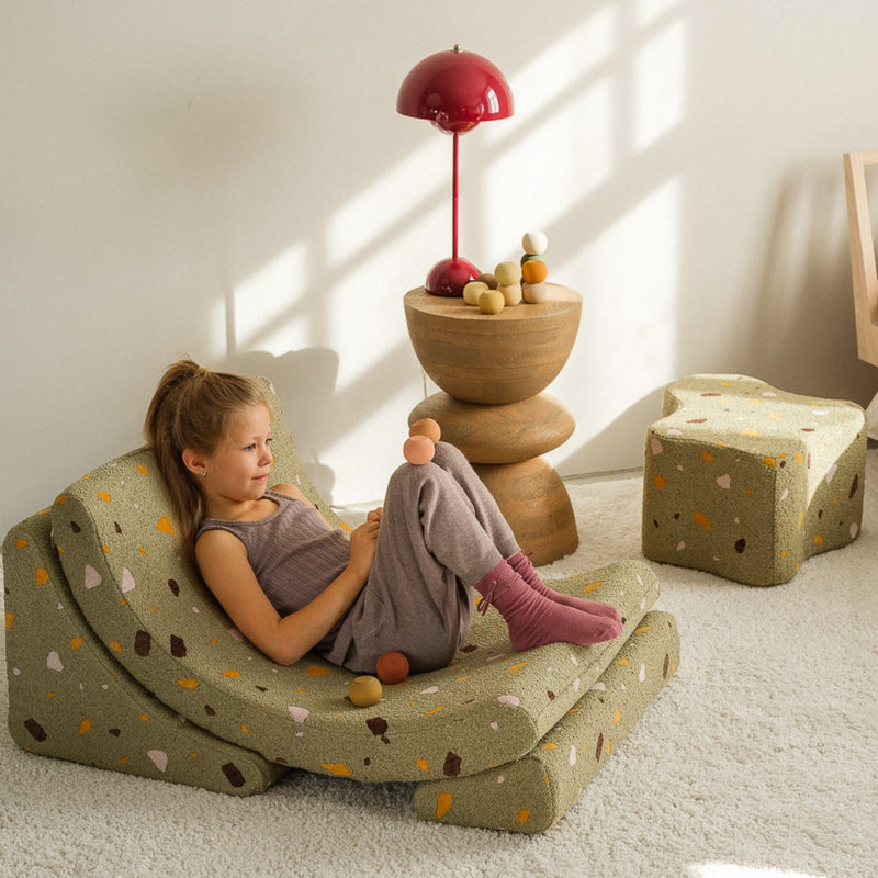 Kindersessel Moon "Terrazzo Moss"