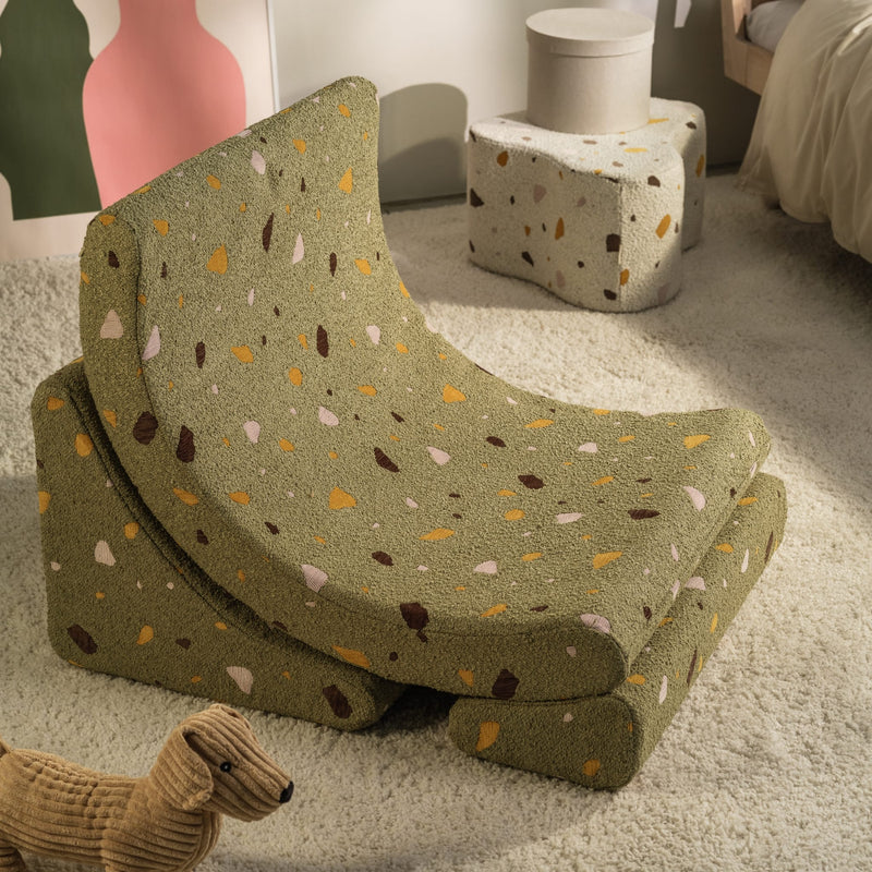 Kindersessel Moon "Terrazzo Moss"
